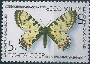 15209 Russia USSR Fauna Animal Insect Butterfly ERROR Inverted Double Print - Picture 1 of 1