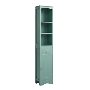 Tall Bathroom Cabinet Freestanding Storage Cabinet with Drawer MDF Board - Picture 1 of 17