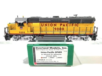 Overland OMI UP EMD GP40X Union Pacific #9000 HO Brass Model #5124.2 - Image 1 of 4