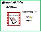 Convert articles into marketing videos - Submit to YouTube for SEO boosting