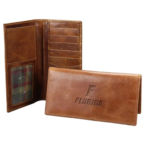 Men's University of Florida Gators Leather Secretary Pocket Wallet Cover