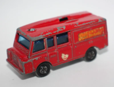 Vintage Matchbox Superfast Land Rover Fire Truck No. 57 "Fire Brigade" Diecast - Image 1 of 4