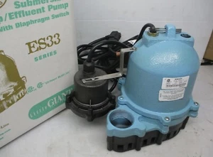 Little Giant Automatic Submersible Sump Pump, 1/3 HP ES33D1-10 506420 - Picture 1 of 1