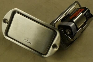 Sin terminal 9V soporte de batería/estuche de acero inoxidable para pastilla activa de guitarra/bajo - Imagen 1 de 8