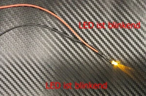 1x LED 5mm GIALLO trasparente LAMPEGGIANTE 6-12V illuminazione auto ferrovia barca aereo - Foto 1 di 1