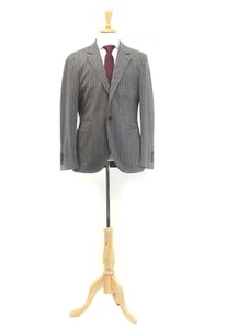 NWT$3395 Brunello Cucinelli 100%Wool Stripe Sport Coat W/Logo Buttons 50/40 A181 - Picture 1 of 11