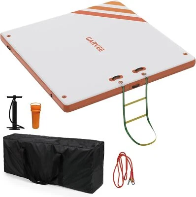 Inflatable Floating Dock for Lake Thick Lake Floats for Adults Air Dock Platform - Image 1 of 4