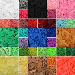 Fold Over Elastic 70+ Colours FOE 15mm (5/8") Soft Baby Headband Hair Bow Tie - Picture 1 of 61