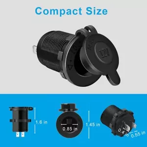 Auto KFZ Zigarettenanzünder Dose Buchse Einbau Steckdose Adapter 12V-24V - Bild 1 von 6