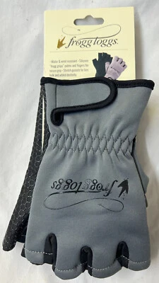 Guantes de pesca Frogg Toggs silicona palma sin dedos forrados de lana talla grande Foto 1 de 4