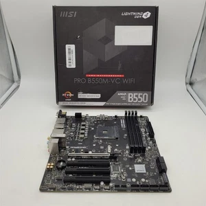 MSI PRO B550M-VC WiFi ProSeries Motherboard (AMD AM4, DDR4, mATX) -NOT WORKING- - Photo 1/6