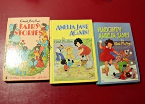 3x Enid Blyton hardback books. Amelia Jane, Fairy stories, 1970's - Picture 1 of 7