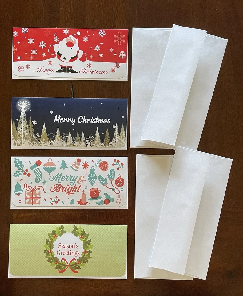 Tarjetas de dinero NAVIDAD con sobres blancos Foto 1 de 1