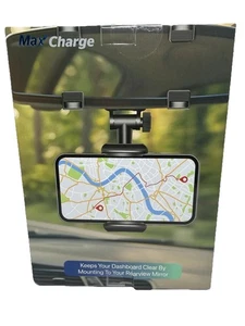 iphone Car Mirror Mount Max Charge NIB  - Picture 1 of 3