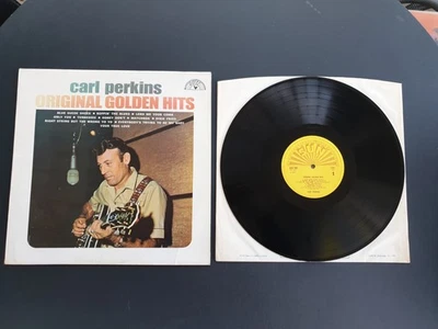 CARL PERKINS - ORIGINAL GOLDEN HITS UK PRESS 12" VINYL RECORD LP EX     - Image 1 of 4