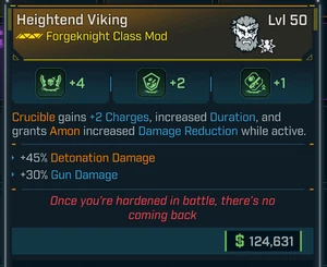 Borderlands 4⭐HEIGHTEND VIKING ⭐AMON CLASS MOD⭐GUN DAMAGE⭐DETONATION DAMAGE - Picture 1 of 1