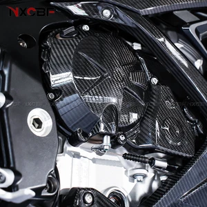For 2020-2025 BMW S1000RR Carbon Fiber Right Engine Clutch Case Cover Fairing - Picture 1 of 8