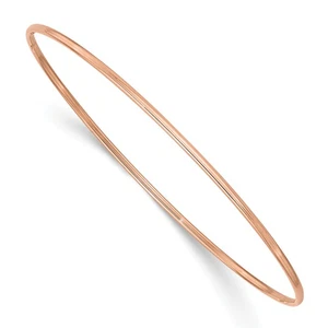 14 Karat Rotgold poliert 1,50 mm Slip-On Rund Armreif Armband DB539 - Bild 1 von 4