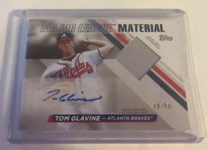 2024 Topps Baseball Material Autograph Tom Glavine #MLMA2-TG 49/50 - Picture 1 of 2