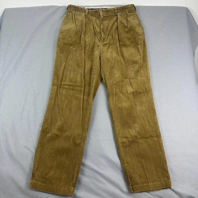 VTG Polo Ralph Lauren Corduroy Andrew Pants Brown 34x32 Baggy Y2K Street Skate - Image 1 of 4