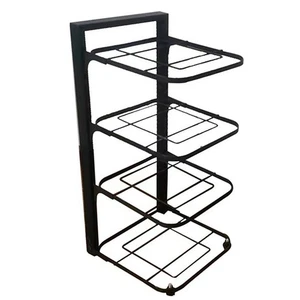 Juego múltiple de estante de almacenamiento de cocina de acero al carbono de cuatro niveles 54x24x27 cm/21,3x9,4x10,6 pulgadas - Imagen 1 de 12