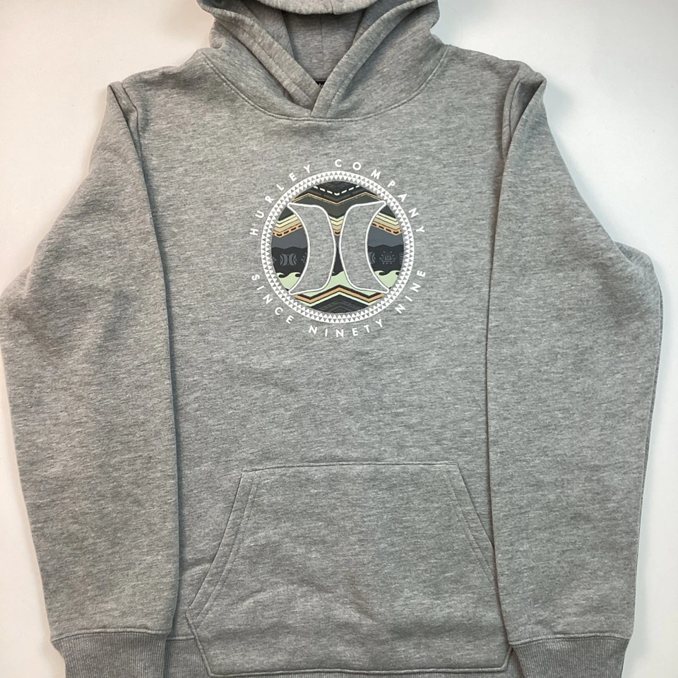 Sudadera con Capucha Hurley Jóvenes Niños con Bolsillos Mezcla de Algodón, Gris, Talla XL (18/20) Foto 1 de 4