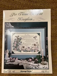 For Thine Is The Kingdom LFT36 by Stoney Creek cross stitch pattern - Picture 1 of 3