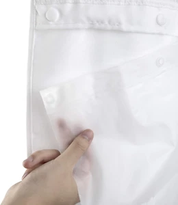 River Dream Waterproof PEVA Snap-In Shower Curtain Liner Replacement: No Hook - Picture 1 of 12