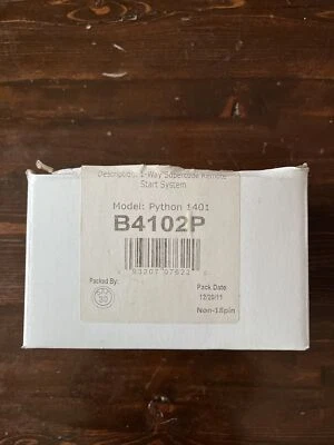 Python 1401 B4102P 1 way supercode remote start system - Image 1 of 4