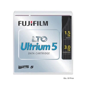 CINTA DE RESPALDO FUJIFILM 16008030 LTO ULTRIUM 5 (PAQUETE DE 10) NUEVA EN CAJA SELLADA DE FÁBRICA - Imagen 1 de 2