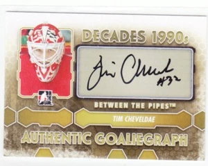 2012-13 IN THE GAME ITG TIM CHEVELDAE AUTO DECADES 1990's AUTOGRAPH RED WINGS - Picture 1 of 1