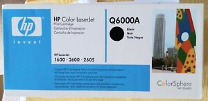 Genuine Sealed HP Q6000A Black Toner Cartridge Hp 124A Factory LaserJet 1600
