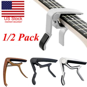 Guitar Capo Trigger Quick Change Key Clamp Ukulele Mandolin Acoustic Electric US - Picture 1 of 20