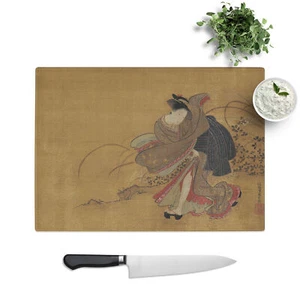 Koryusai Isoda Beauty Orientalisch Japanisch Schneidebrett Glas Struktur Küche - Bild 1 von 6