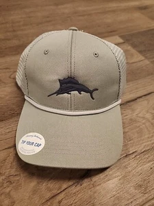 Tommy Bahama gray mens Cocktail Recipe hat NWT one size adjustable logo - Picture 1 of 5