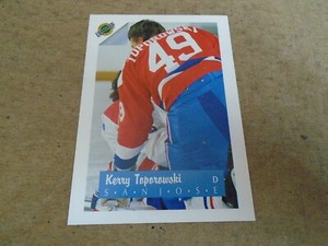 1991-1992 Ultimate #  48 Kerry Toporowski SAN JOSE SHARKS  RC