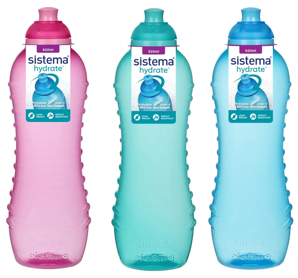 Sistema Twist Sip Squeeze Water Drink Juice Bottle School Office Work Gym 620ml - Image 1 of 1