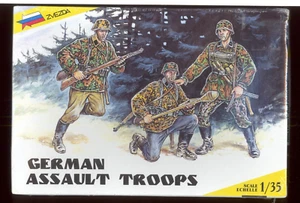 Zvezda 3513 German Assault Troops 1/35 Figures NEW SEALED - Picture 1 of 2