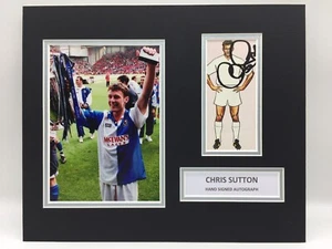 Exhibición de fotos firmada por Chris Sutton Blackburn Rovers RARO + AUTÓGRAFO CERTIFICADO DE AUTENTICIDAD 1995 - Imagen 1 de 3