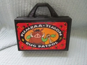 Vintage Disney Pumbaa and Timon Bug Patrol Pencil Case 1990s EUC - Picture 1 of 3