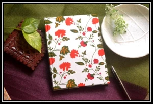 Doodle Diary Notebook Fabric Gift sketchbook journal A5 Diaries Unruled 200 Page - Picture 1 of 11