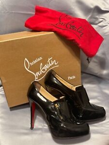 Authentic Louboutin shoes boots size 41 US 10 with box and dust bag  Black