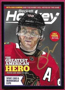 2021 NHL Toronto Fall Expo PATRICK KANE Beckett Promo Card Signed Jamie Thomas