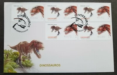 Portugal Dinosaur Post & Go ATM Pre Historic 2015 (frama label stamp FDC) *rare - Image 1 of 4