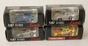 MONOGRAM MINI EXACTS CORVETTE ZR1, JAGUAR XKE, T-BIRD & MERCEDES GULLWING 1:87 - Picture 1 of 4
