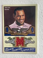 2011 Upper Deck Goodwin Champions LeBron James #M-lJ Authentic Memoribilia Card