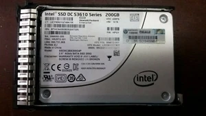 HPE 200GB SATA 2.5 6G MU-2 SFF SC SSD 805377-001 with Tray - Picture 1 of 2