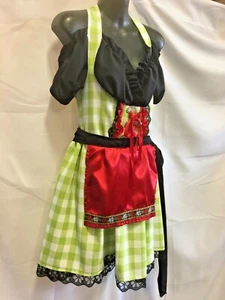 Oktoberfest Dirndl - Green / Black - Size 12  - Picture 1 of 6