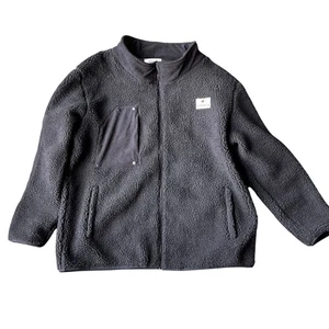 NUEVO CON ETIQUETAS Wondery Outdoors Chaqueta Nina Negra Sherpa Talla 2X Acogedora y Cálida - Imagen 1 de 4