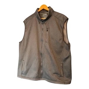 IZOD Advantage Performance Vest Full Zip Fleece Lined Mens XXL Gray - Picture 1 of 8